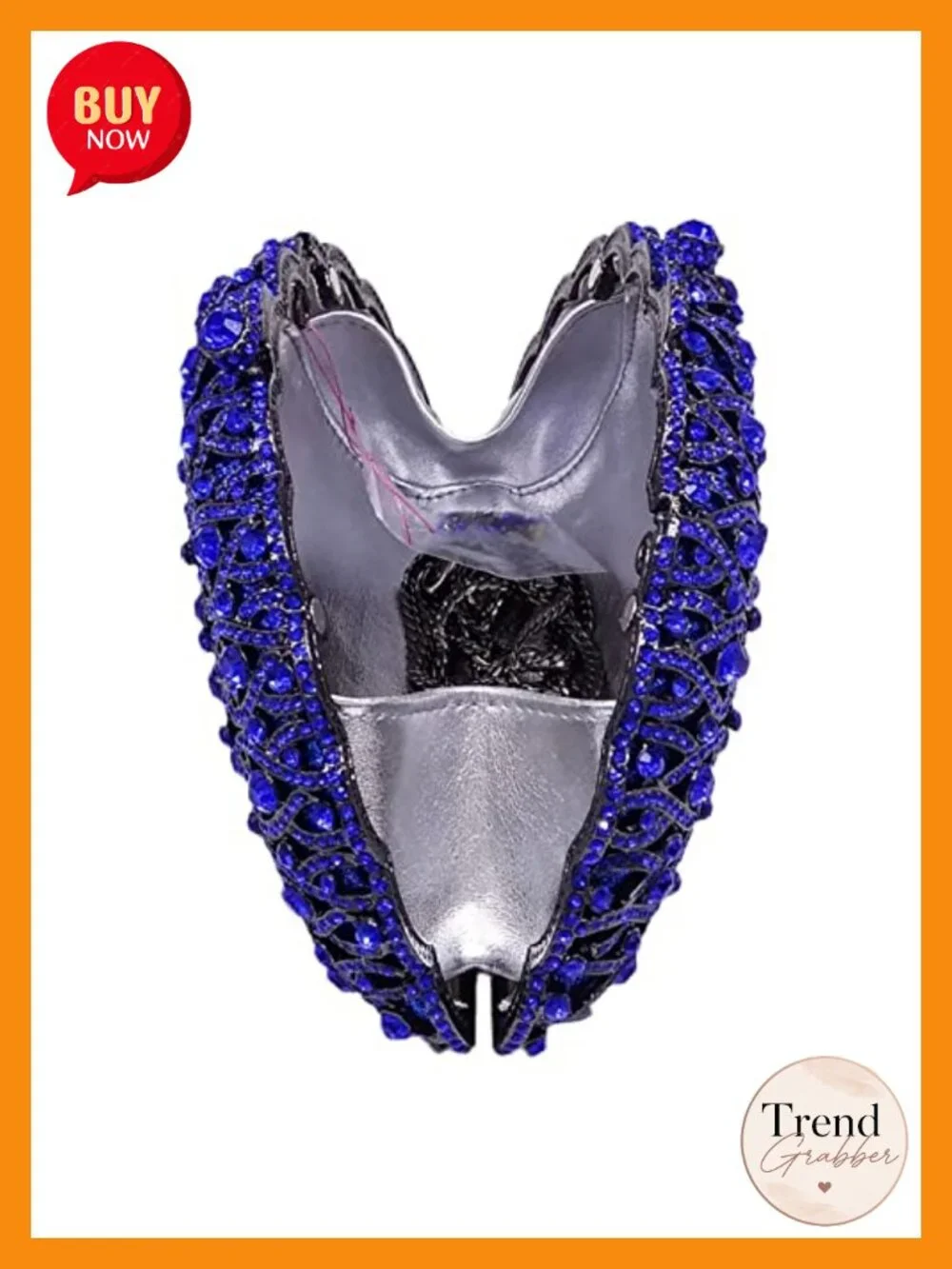 Crystal Peacock Clutch with Chains Formal Evening Bag
